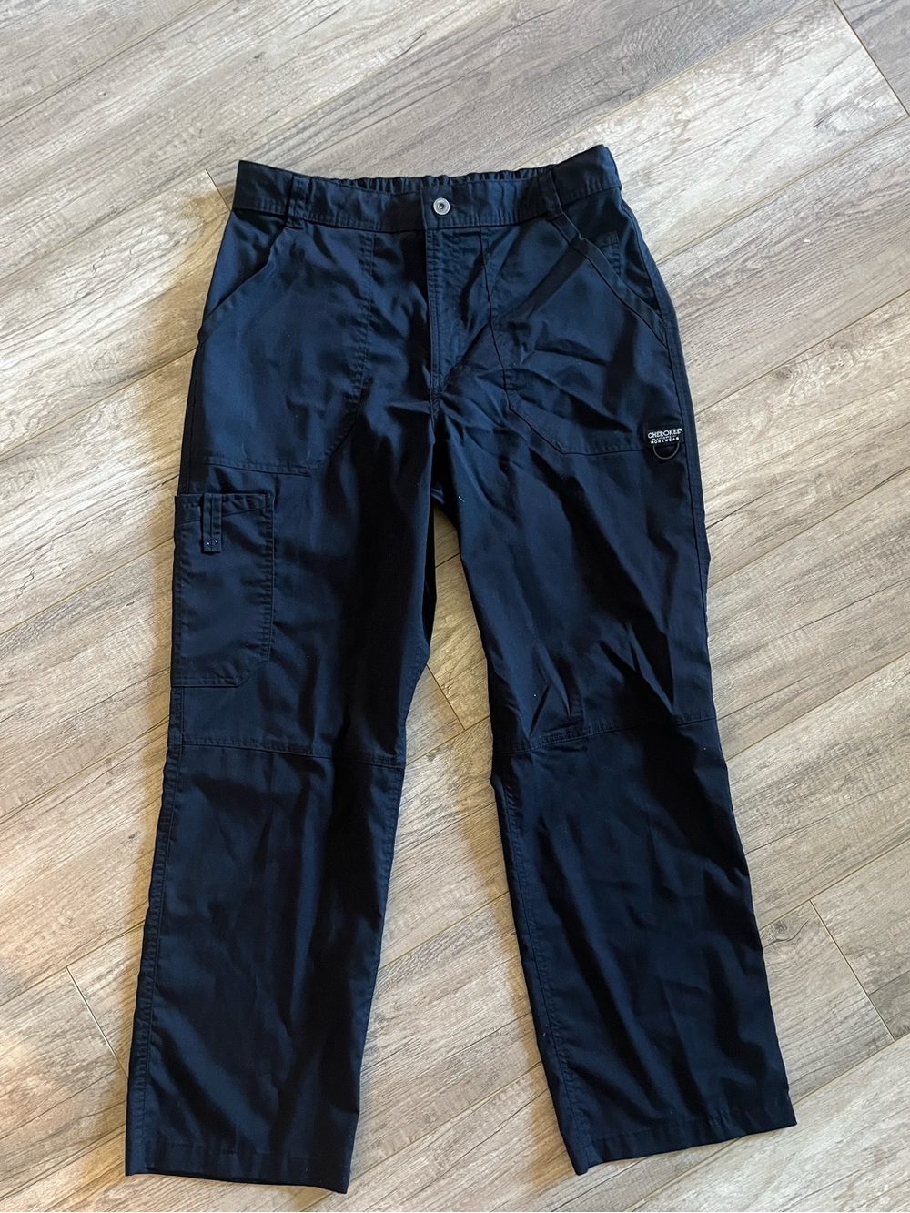 Cherokee Black Men's Cargo Pants with Utility Pockets